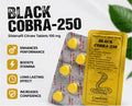 Black Cobra-250 Sildenafil Citrate 100mg Tablets – Premium Performance Support | Original Quality