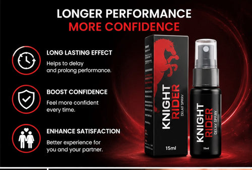 Knight Rider Delay Spray 15ml – Long-Lasting Performance Booster for Men