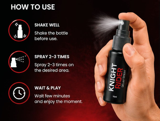 Knight Rider Delay Spray 15ml – Long-Lasting Performance Booster for Men