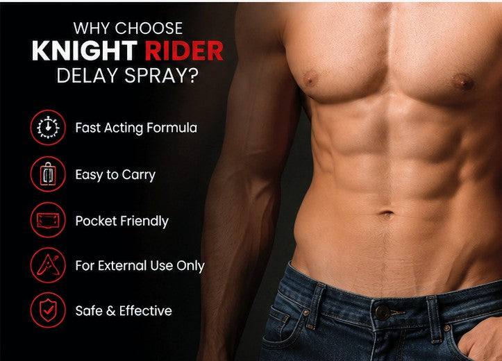 Knight Rider Delay Spray 15ml – Long-Lasting Performance Booster for Men