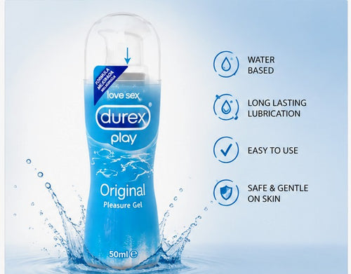 Durex Play Original Pleasure Gel 50ml – Water Based Lubricant | Smooth & Comfortable Intimate Care
