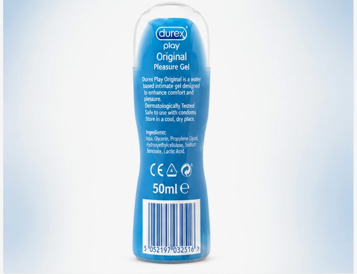 Durex Play Original Pleasure Gel 50ml – Water Based Lubricant | Smooth & Comfortable Intimate Care